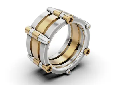 Bullet Belt Ring 3D print model