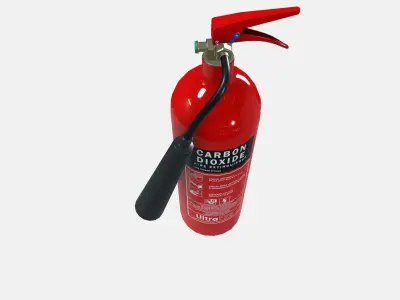 CO2 Fire Extinguisher 3D model