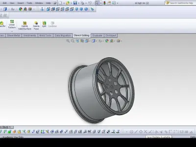 high performance 16 rimtyre Free 3D model