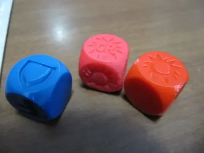 CHIBI-TECH SD - CUSTOM CRIT DICE SET   3D print model