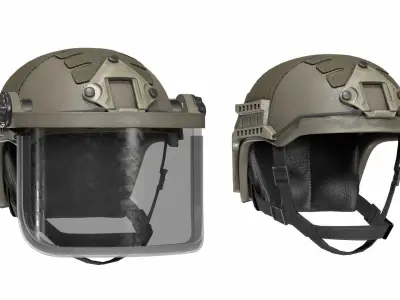 ULBRICHTS F1000H HELMET Low-poly 3D model