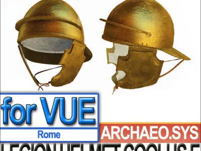 Ancient Roman Helmets Collection A  3D Model Pack