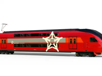 Aeroexpress ESh-2 Stadler KISS 3D model