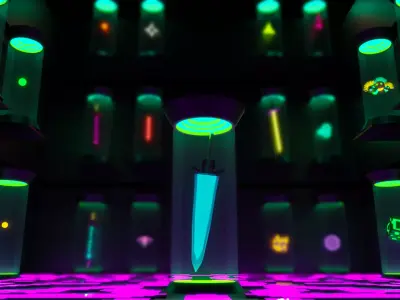sci  fi  items scene 3D model
