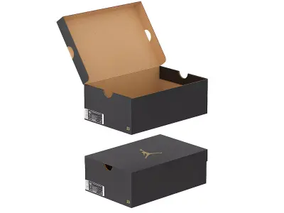 Jordan Box PBR  01 Low-poly 3D model