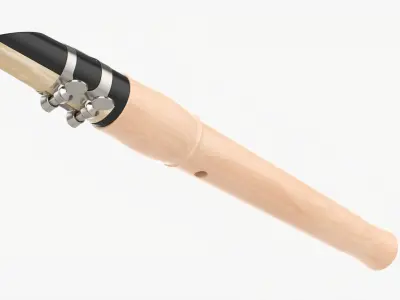Chalumeau wind instrument 3D model