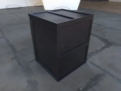 Antique Iron Safe 3D model buy