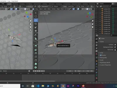 Lowpoly Single edge modern military Knife Low-poly 3D model
