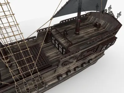 Medieval ship 3D model 3D model
