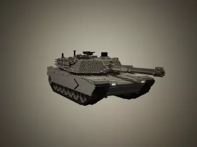 M1A1 Tank 3D model