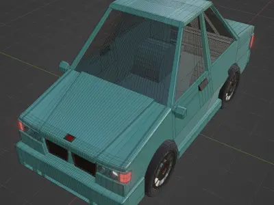 Car Lowpoly M3 1999 3D model
