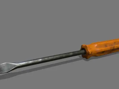 screwdriver Low-poly 3D model 34
