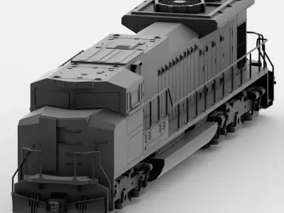 Union Pacific Train  3D model