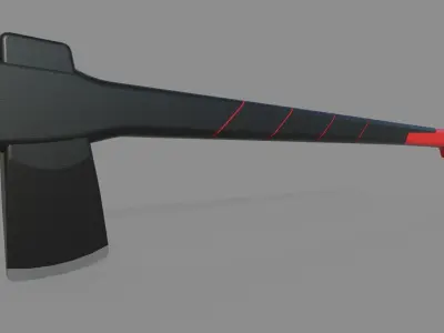 Axe M2 Low-poly 3D model