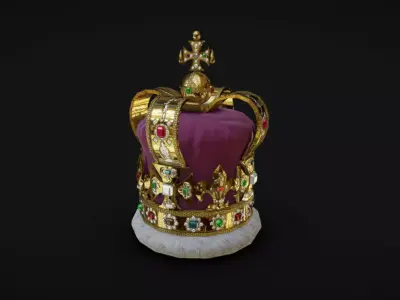 Crown 01 Low-poly 3D model