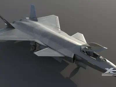 J20 fighter 3D model