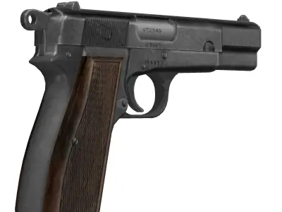 Browning Hi-Power 3D model purchase
