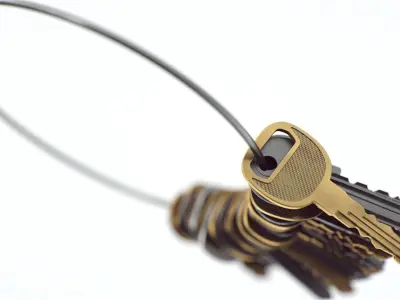 Keys in Big Ring 3D model