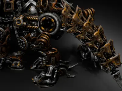 Mecha robot 3D model buy