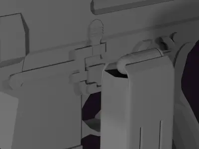 Low poly Sig Sauer MPX Free low-poly 3D model
