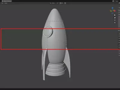 Cartoon Rocket 3D print model purchase