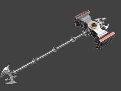 Fantasy Hammer Low-poly 3D model