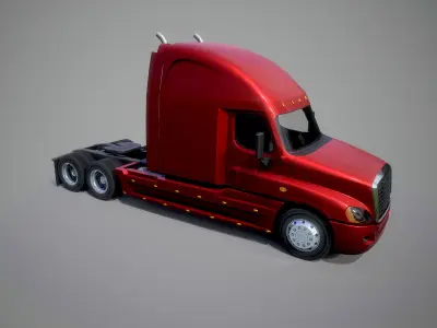 American Truck 1 and upgrades - Mobile Asset Low-poly 3D model