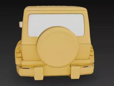 Jeep upper body 3D model from CGTrader - PBR