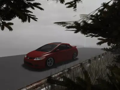 8th gen Honda civic Free low-poly 3D model