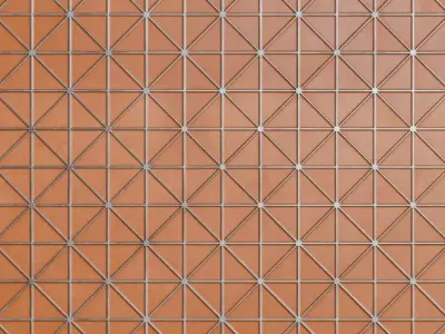 Orange Sci-Fi Wall PBR Seamless Texture purchase
