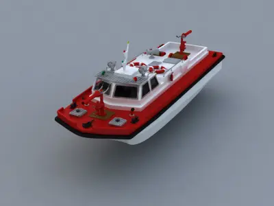 Remote Control Fireboat 3D model
