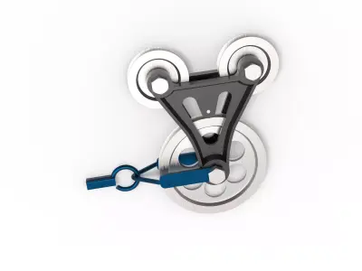 Pulley block 3D model