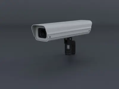 Surveillance Camera Low-poly 3D model
