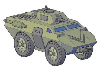ARMORED VEHICLE MODEL R13 3D print model