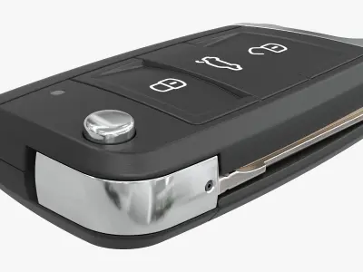 Car Key 02 Volkswagen 3D model