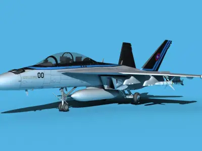 Boeing FA-18F Super Hornet V21 Maverick 3D model