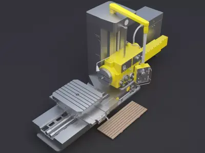 Milling Machine  step 3D model