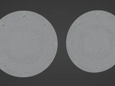 Viking Shield 3D model get