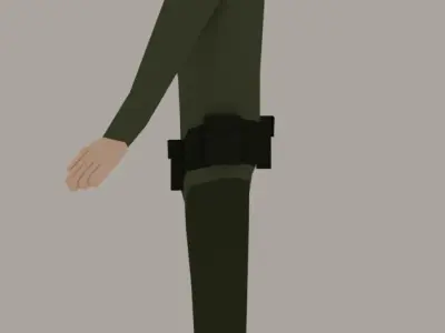 LowPoly WW1 Soldier NOT RIGGED Free low-poly 3D model