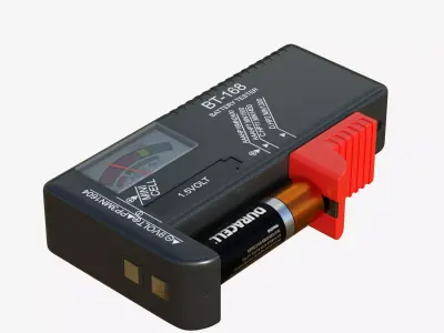 Battery Tester Low-poly 3D model
