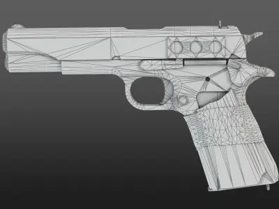 M1911 - Post Apocalyptic Series Free low-poly 3D model