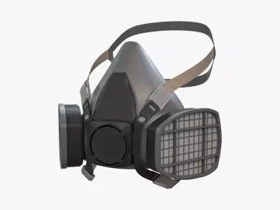 Safety Respiratory Mask 3D model