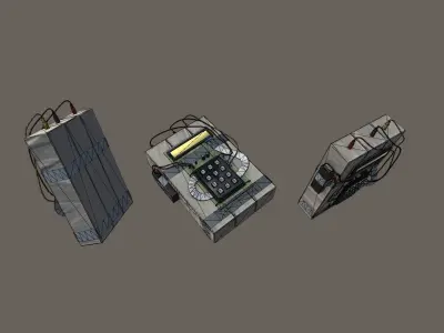 Bomb CS Low-poly 3D model