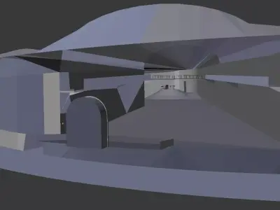 Secret Underground Base Free 3D model