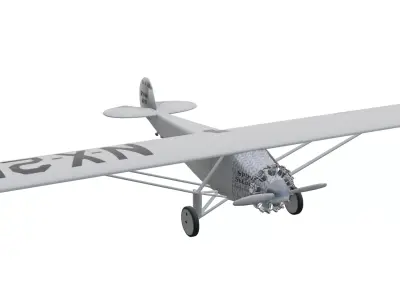Ryan NYP Spirit of St Louis Low-poly 3D model