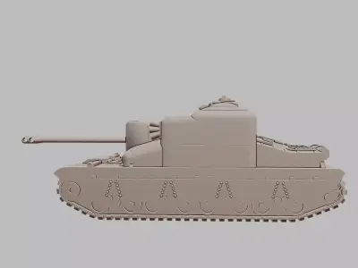 AT 15A Heavy Tank Destroyer 3D Printable  3D print model