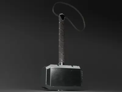 Mjolnir Hammer 3D model