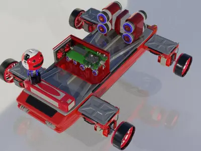 Robotic Rover Free 3D model