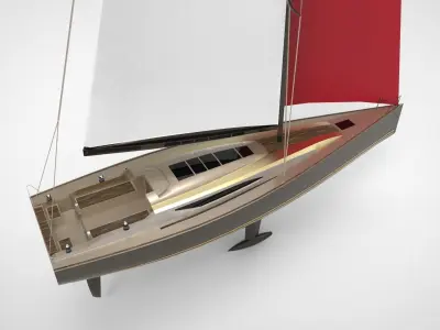 sailing yacht  1 3D model