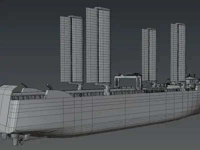Wind assisted ships 3D model collections Low-poly 3D model